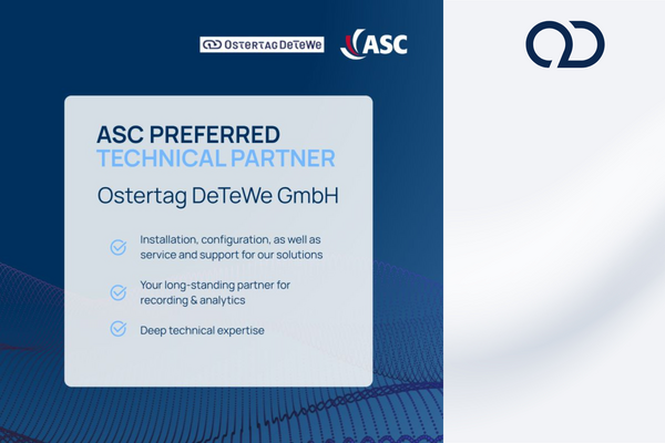 
        Erneute Zertifizierung als ASC Preferred Technical Partner
    