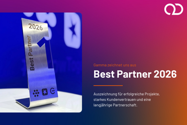 
        Gamma zeichnet uns als Best Partner 2026 aus
    